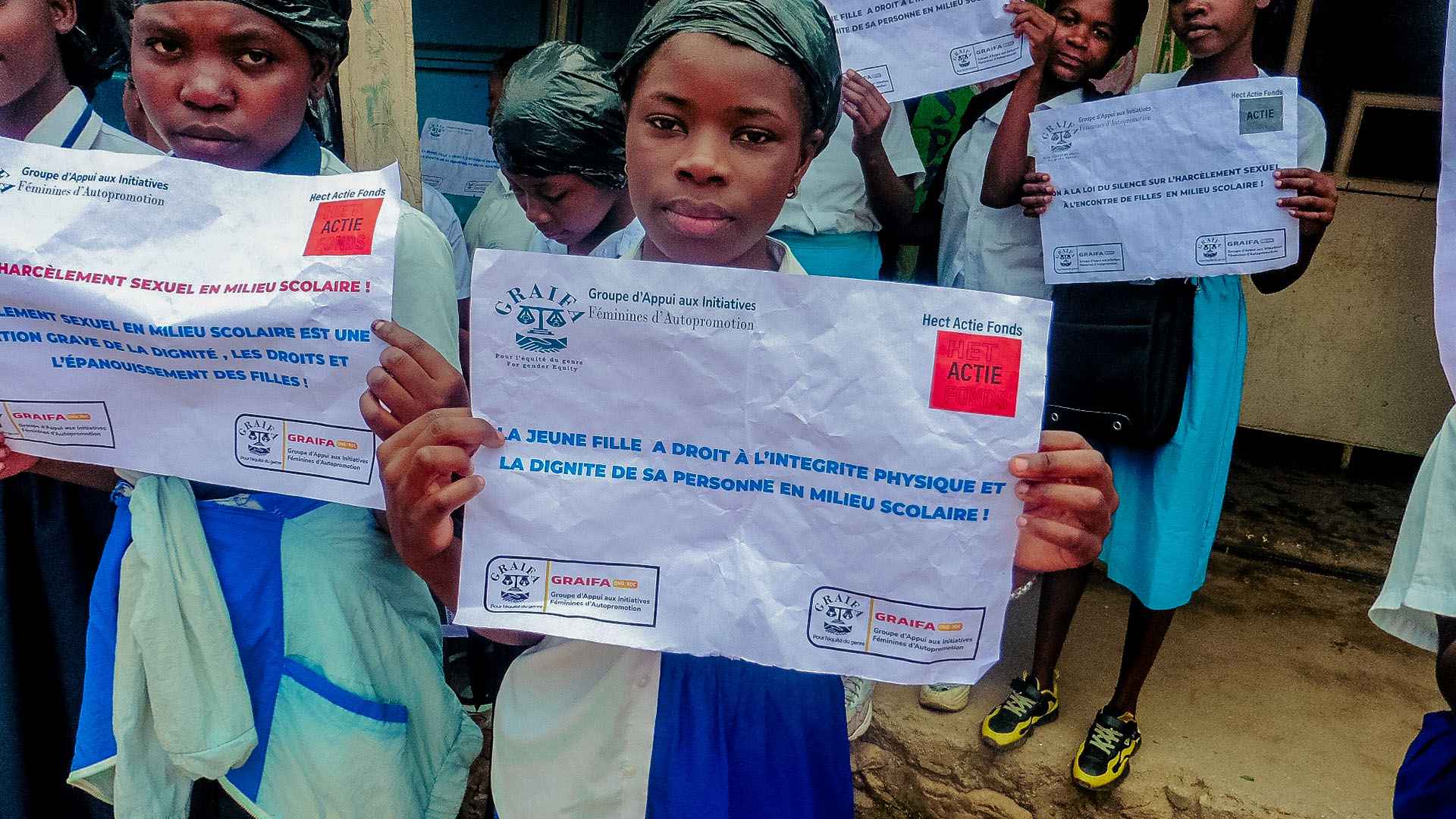 Uvira girls Pupills claim their rights to physical integrity and dignity in school settings