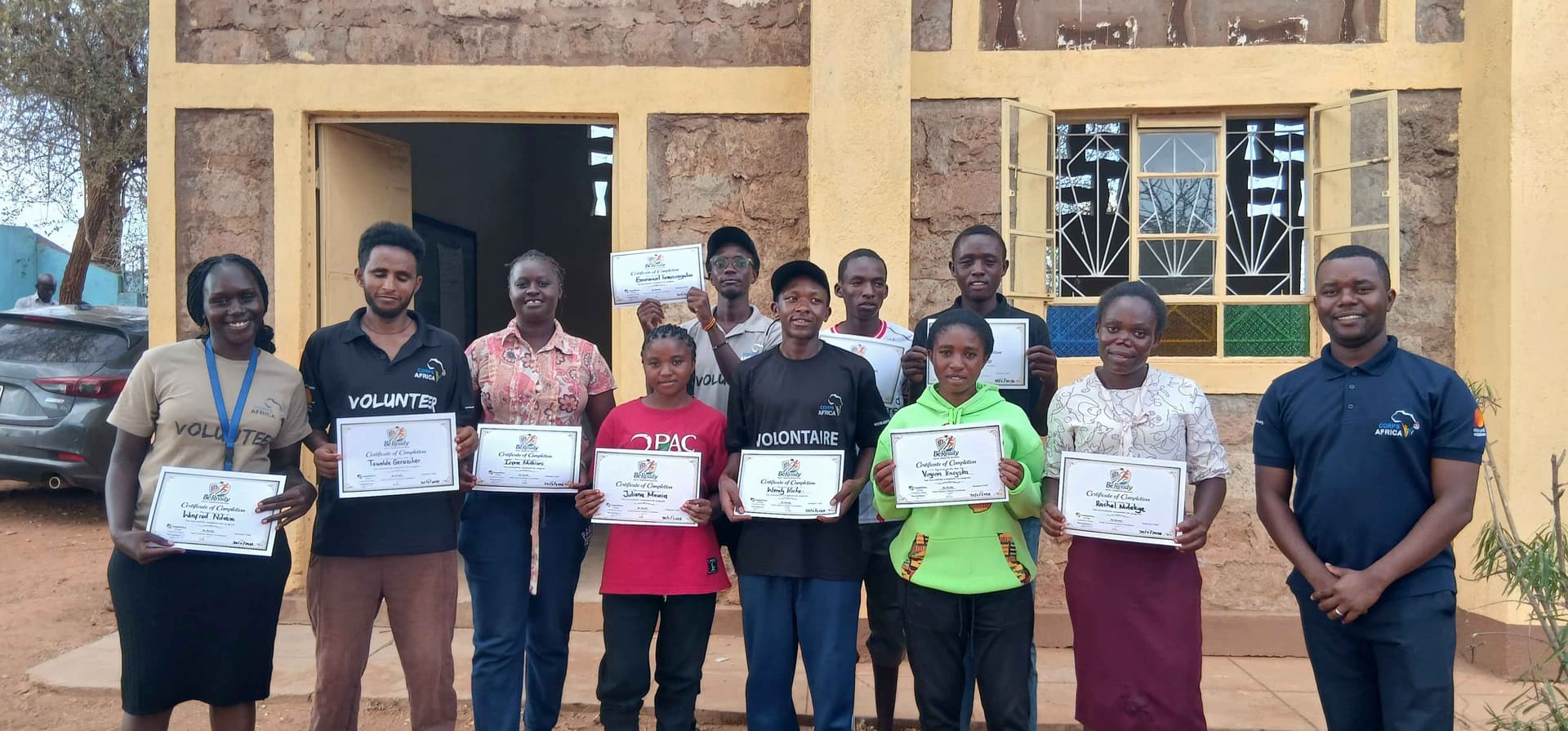Youths from Mwingi finishing the transition program