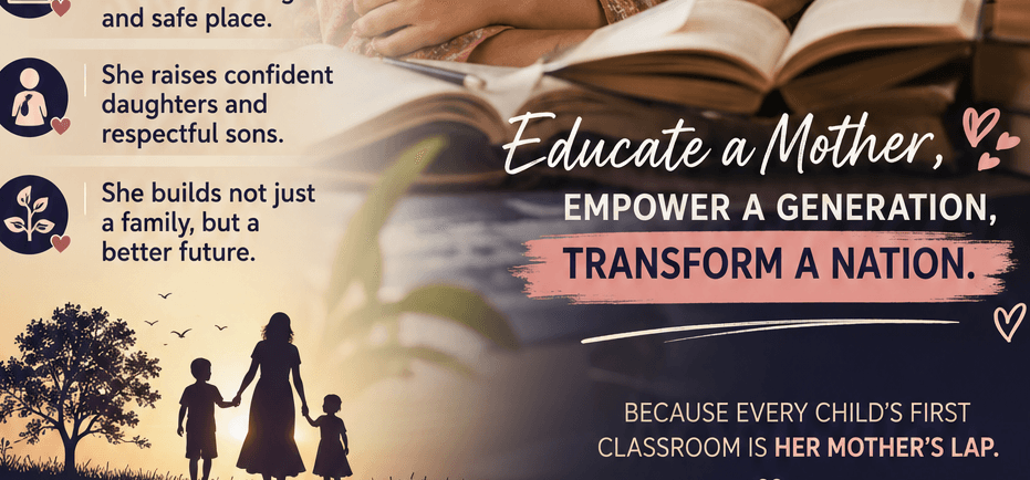 Before Dreaming about having a civilized Nation, invest in the Education of your Girls: The Future Mothers