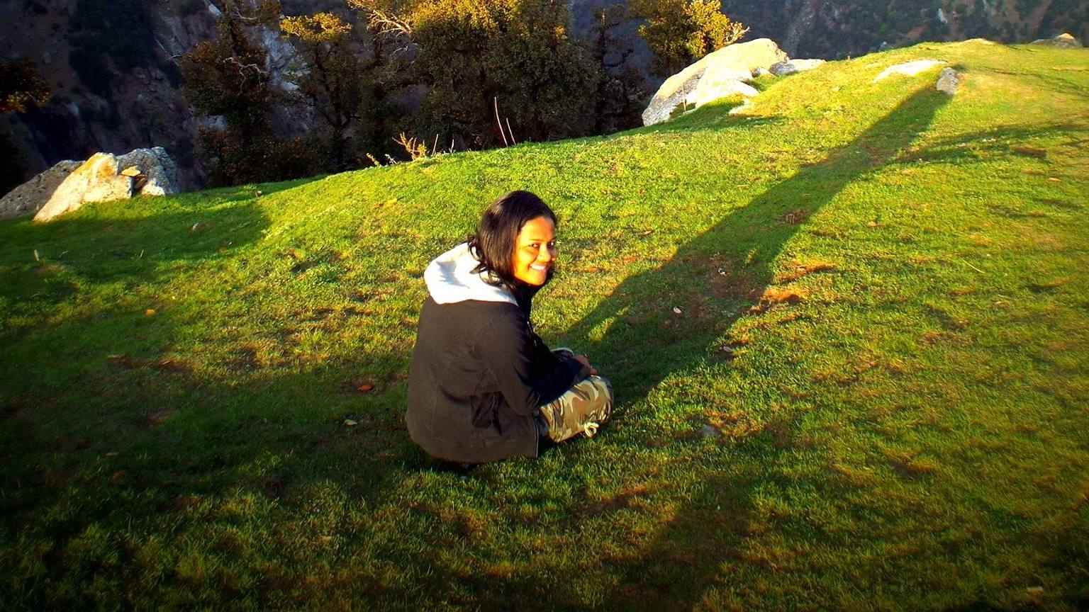 A photo of me after taking a session with kids in the hills.