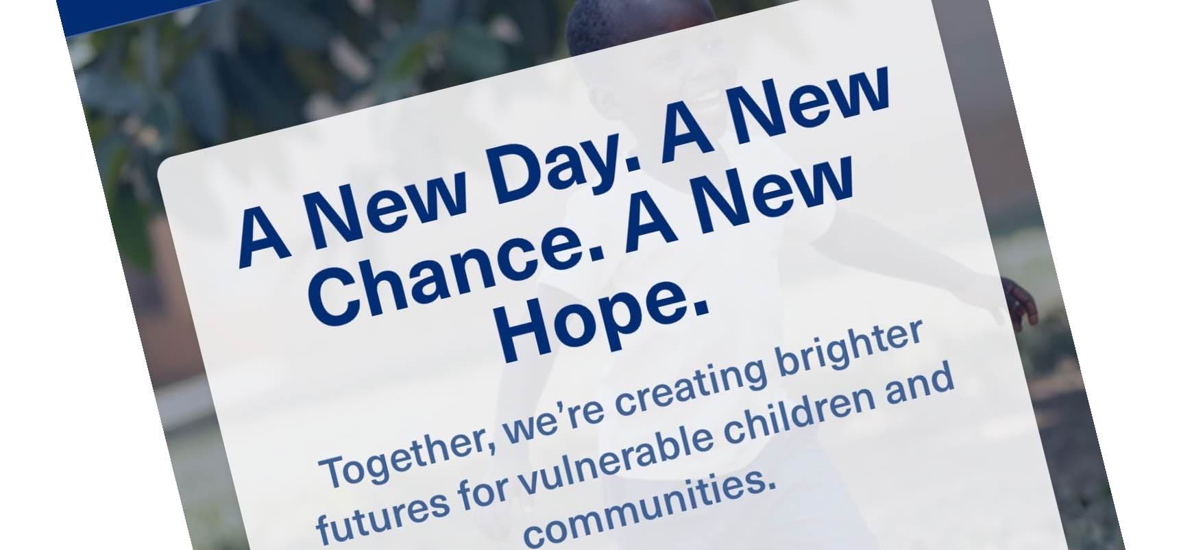 A new Day. A New Chance.A New Hope 