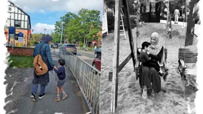mother and son