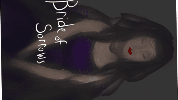 unangax bride in black looking sorrowful