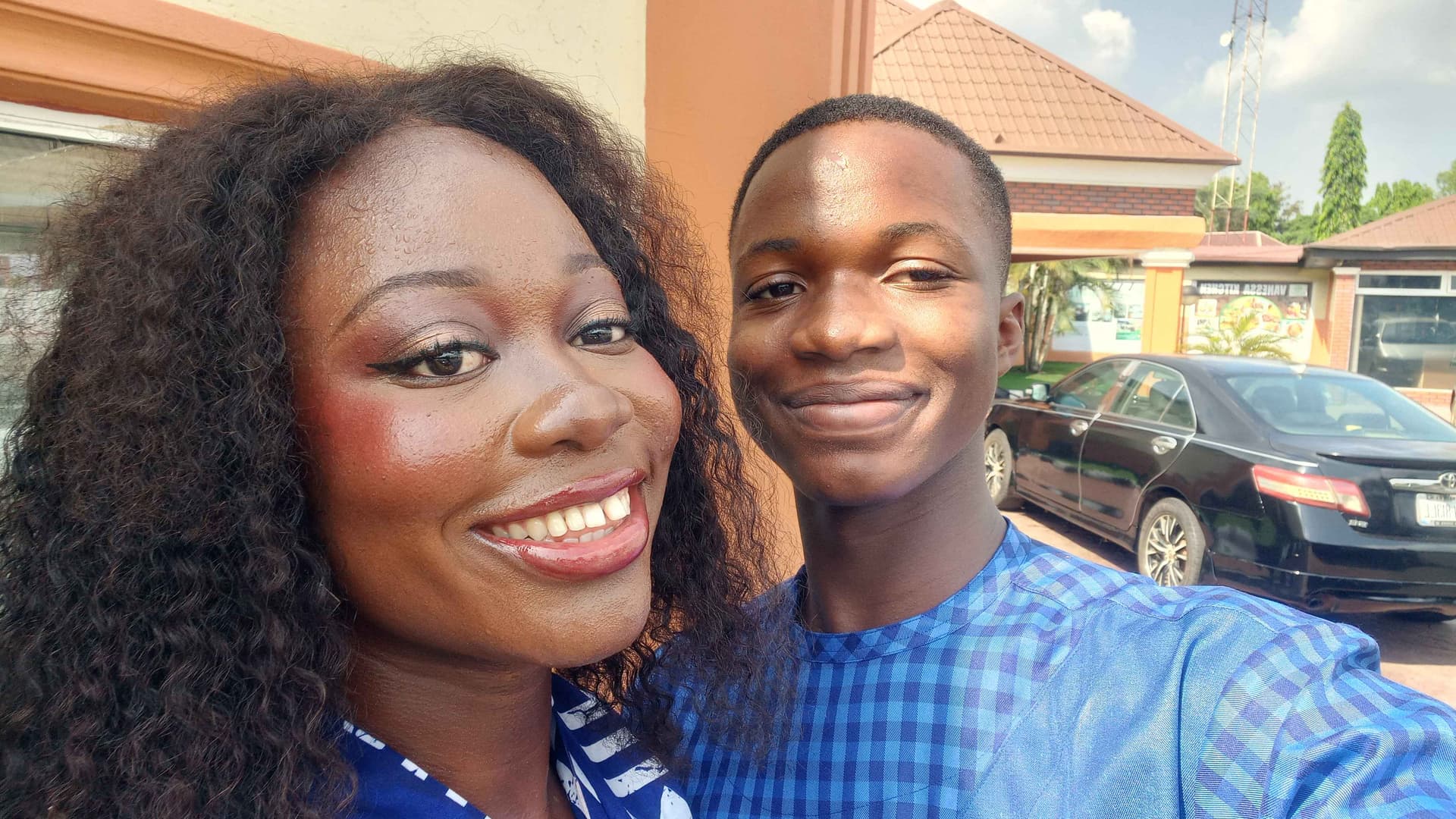 My baby brother and me