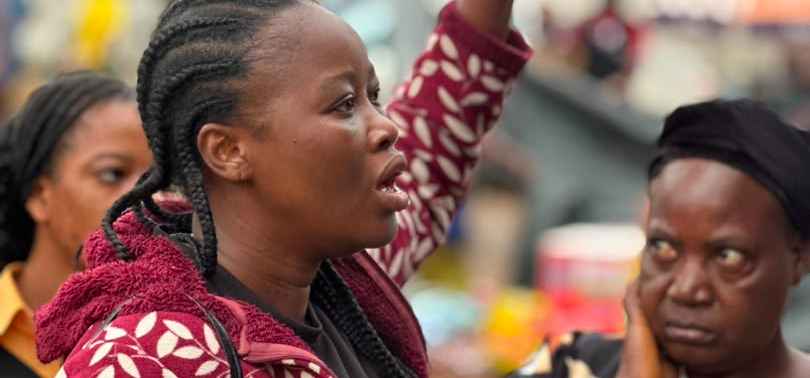 I was speaking to a market woman about the danger of human trafficking