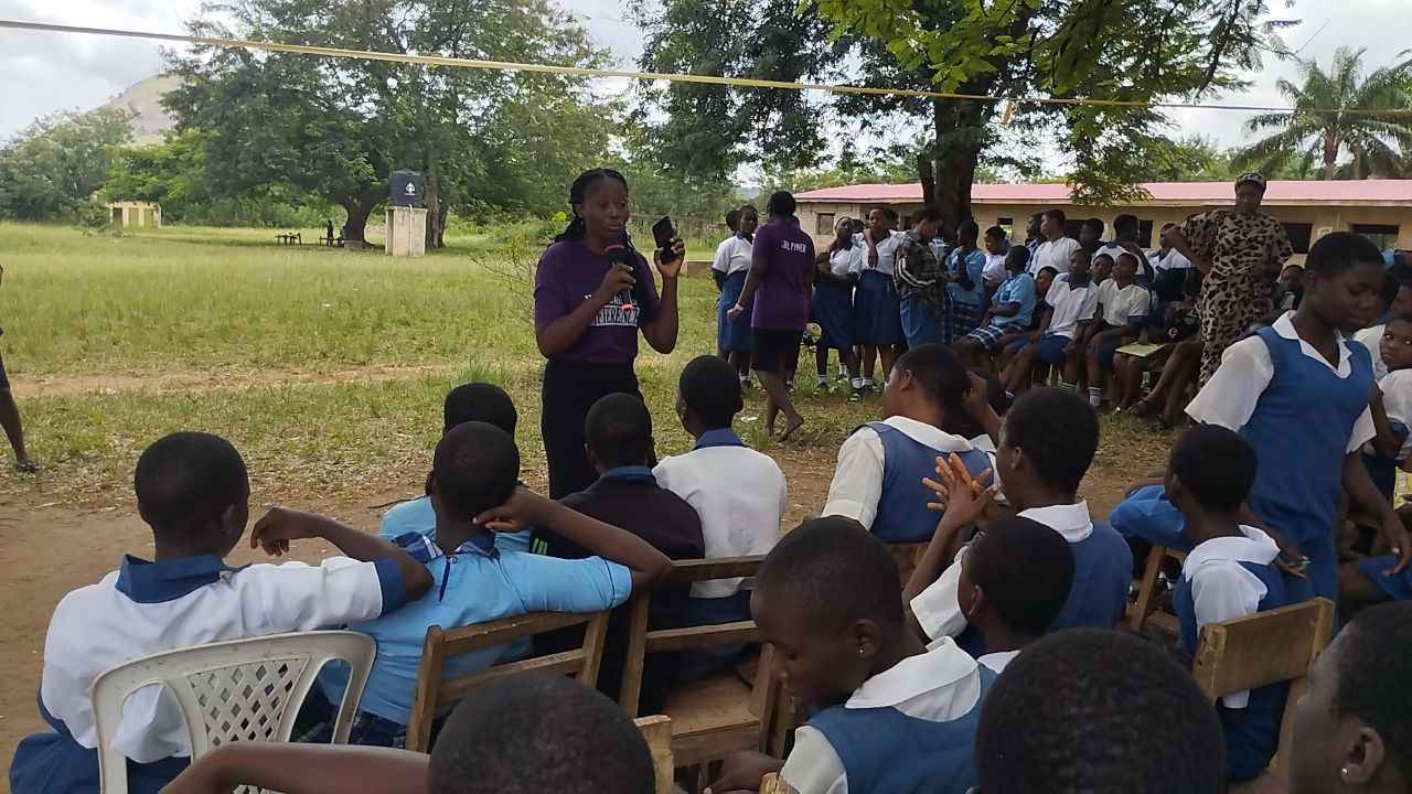 I was speaking at a girl power initiative to secondary school students.