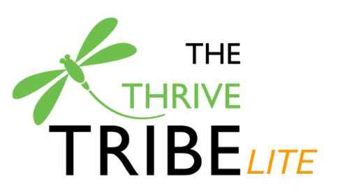 The Thrive Tribe Lite logo featuring a dragonfly