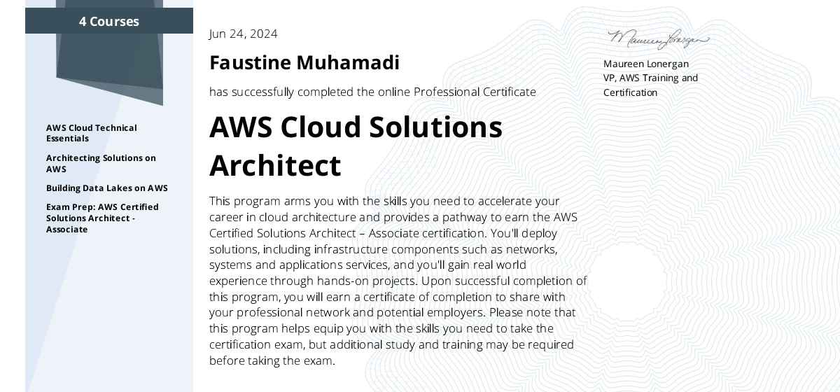 Coursera certificate