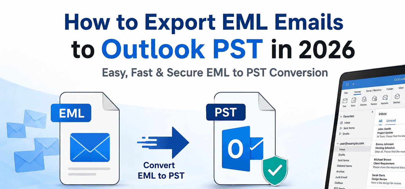 Export EML files to PST in 2026